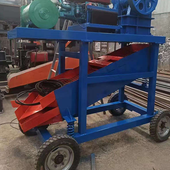 Menambang Mesin Jaw Crusher Portabel Kecil Bermesin Diesel Atau Tenaga Motor