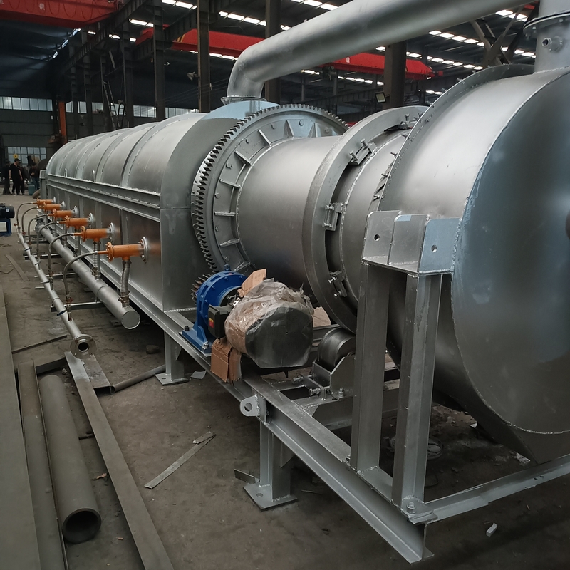 150 - 200kg/H Rotary Kiln Horizontal Dengan Daya AC380V Dan Kecepatan Rotasi 2 - 3rpm