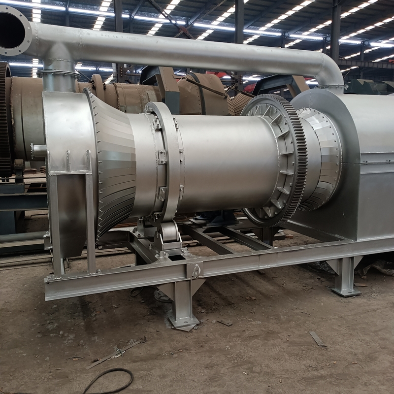 150 - 200kg/H Rotary Kiln Horizontal Dengan Daya AC380V Dan Kecepatan Rotasi 2 - 3rpm