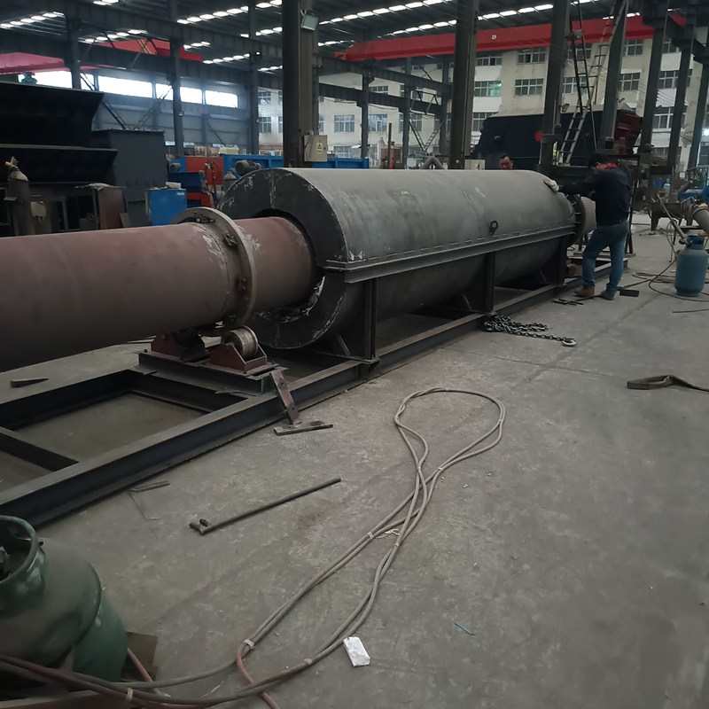 150 - 200kg/H Rotary Kiln Horizontal Dengan Daya AC380V Dan Kecepatan Rotasi 2 - 3rpm