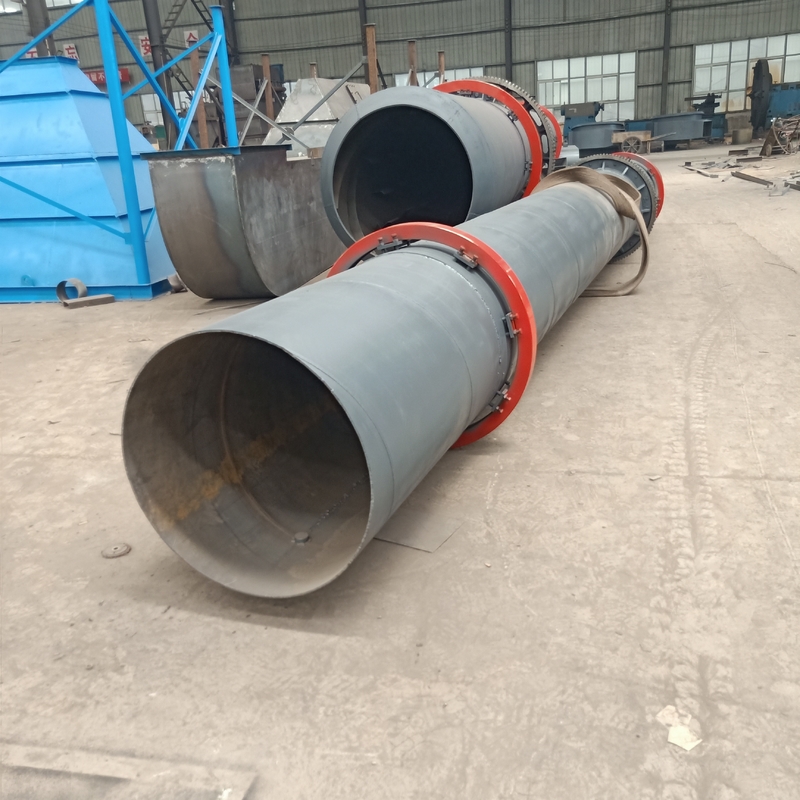 Lini Produksi Rotary Dryer Chip Kayu ISO9001 Untuk Pabrik Daur Ulang Limbah Biomassa