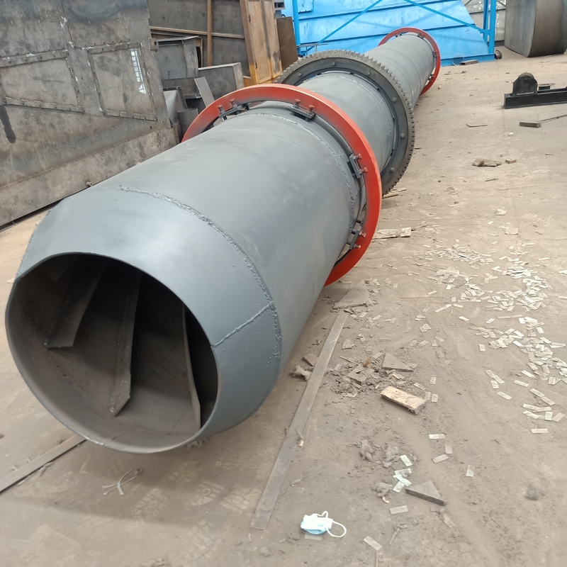 Lini Produksi Rotary Dryer Chip Kayu ISO9001 Untuk Pabrik Daur Ulang Limbah Biomassa