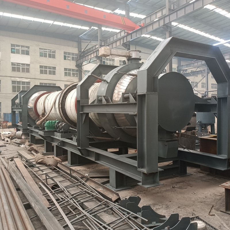 Sesuaikan Warna Steam Tube Rotary Dryer 120t/H Kapasitas