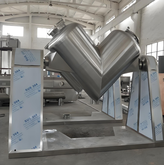 V-Type Powder Mixer SS Baja 10-1000L Kapasitas