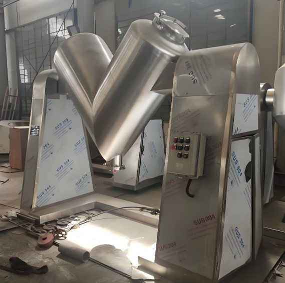 V-Type Powder Mixer SS Baja 10-1000L Kapasitas