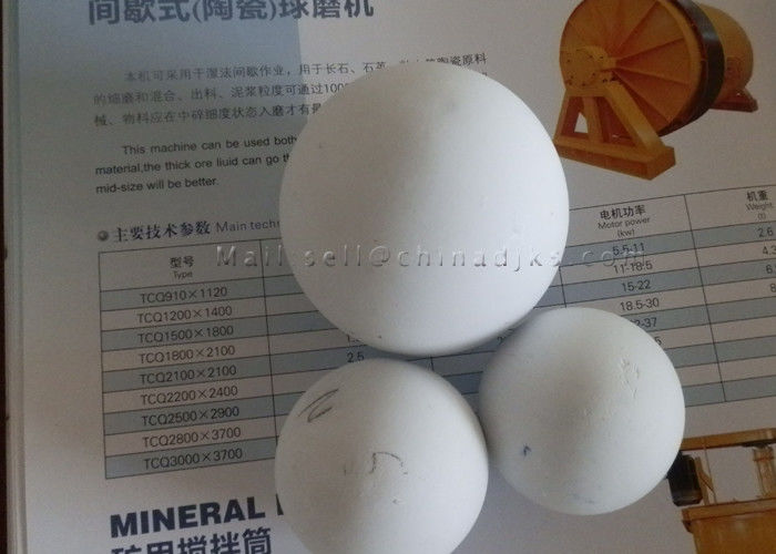3.9 G / Cm3 99% Alpha Alumina Bola Alumina Tinggi Untuk Ball Mill