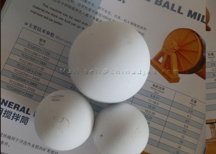 3.9 G / Cm3 99% Alpha Alumina Bola Alumina Tinggi Untuk Ball Mill