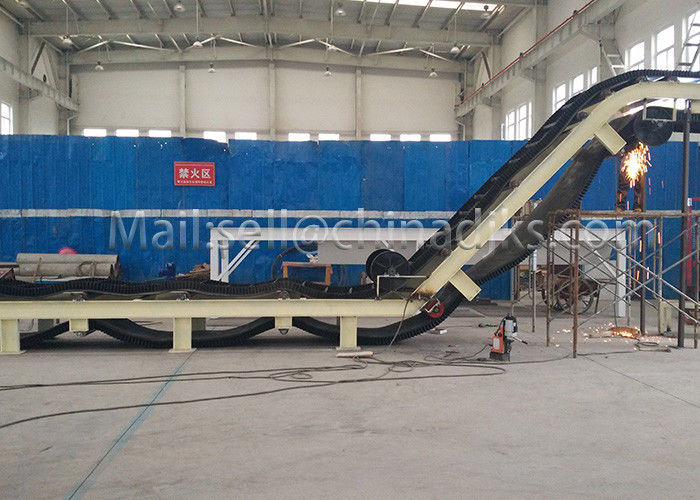 OEM Industrial Conveyor Belt Conveyor Warna Putih Struktur Q235