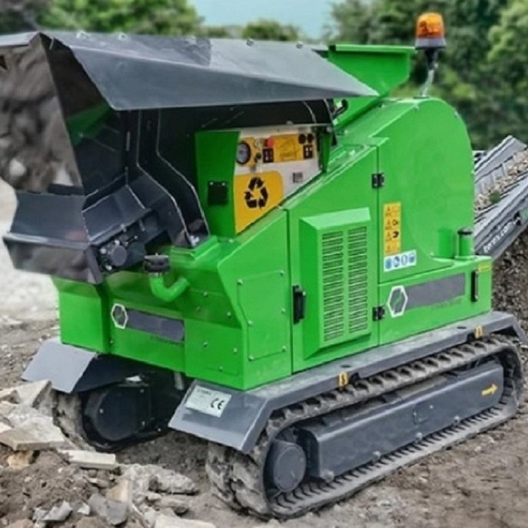 15-50t / H Mini Mobile Jaw Crusher Station Untuk Lini Produksi Penghancur Kecil