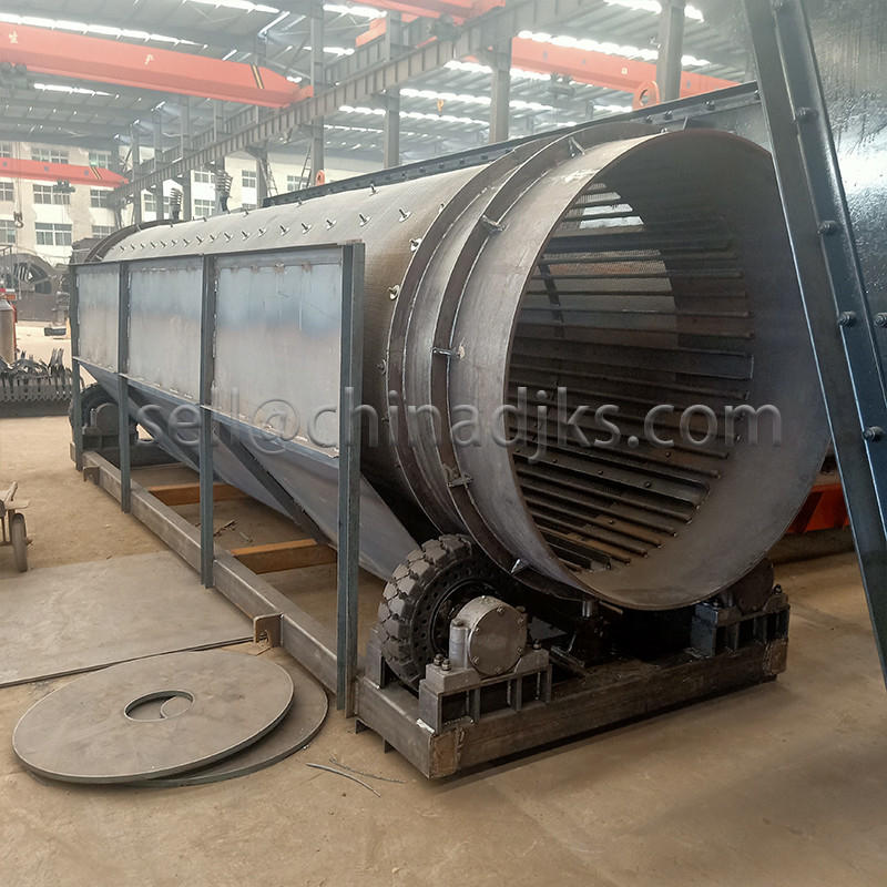 Rotary Drum Screen Rotary Sifter Untuk Berbagai Bahan Drum Slotted Berbasis Motor