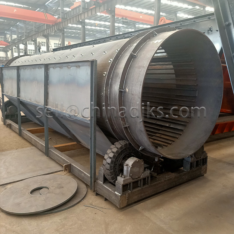 Rotary Drum Screen Rotary Sifter Untuk Berbagai Bahan Drum Slotted Berbasis Motor
