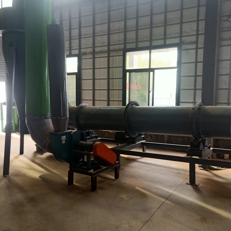 Pengeringan Seragam Pupuk Organik Rotary Drum Dryer Untuk Daur Ulang Bahan Organik